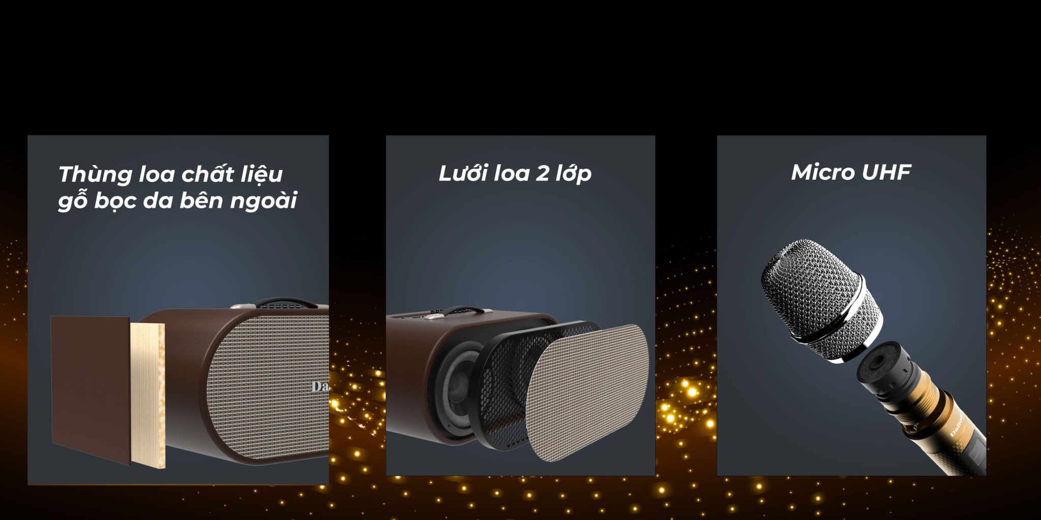 Loa xách tay Karaoke Dalton K208C